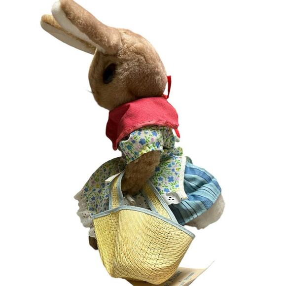Vintage Beatrix Potter Mrs. Rabbit 1972 Stuffed Animal Toy Made in USA - Picture 2 of 11
